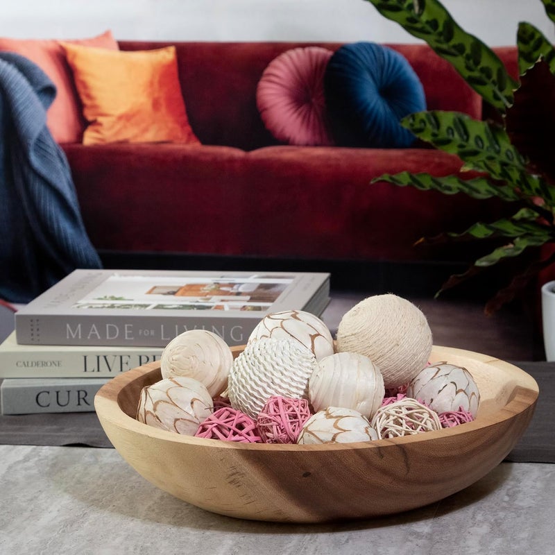ANDALUCA Pink Decorative Balls Bowl Filler Orbs Home Decoration (Pink) - Image 4